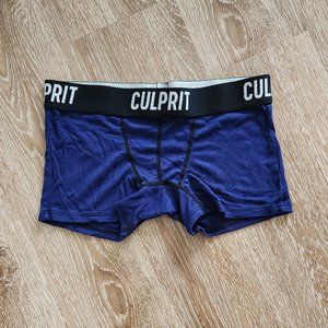 Navy Blue Ribbed Culprit Booty Shorts
